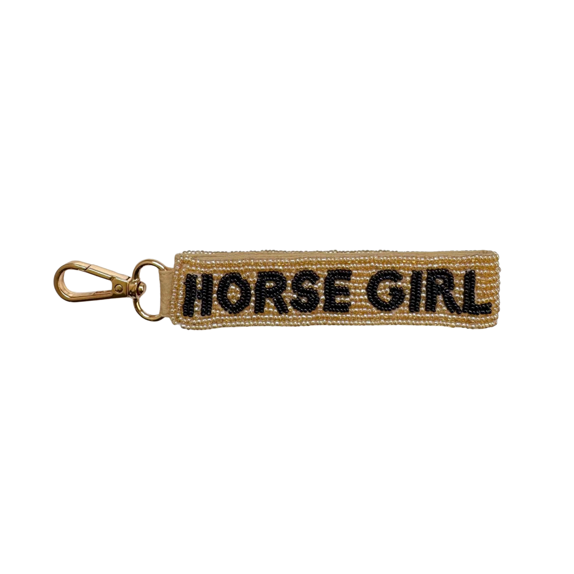 Beaded Bag Charm/Keychain – Horse Girl