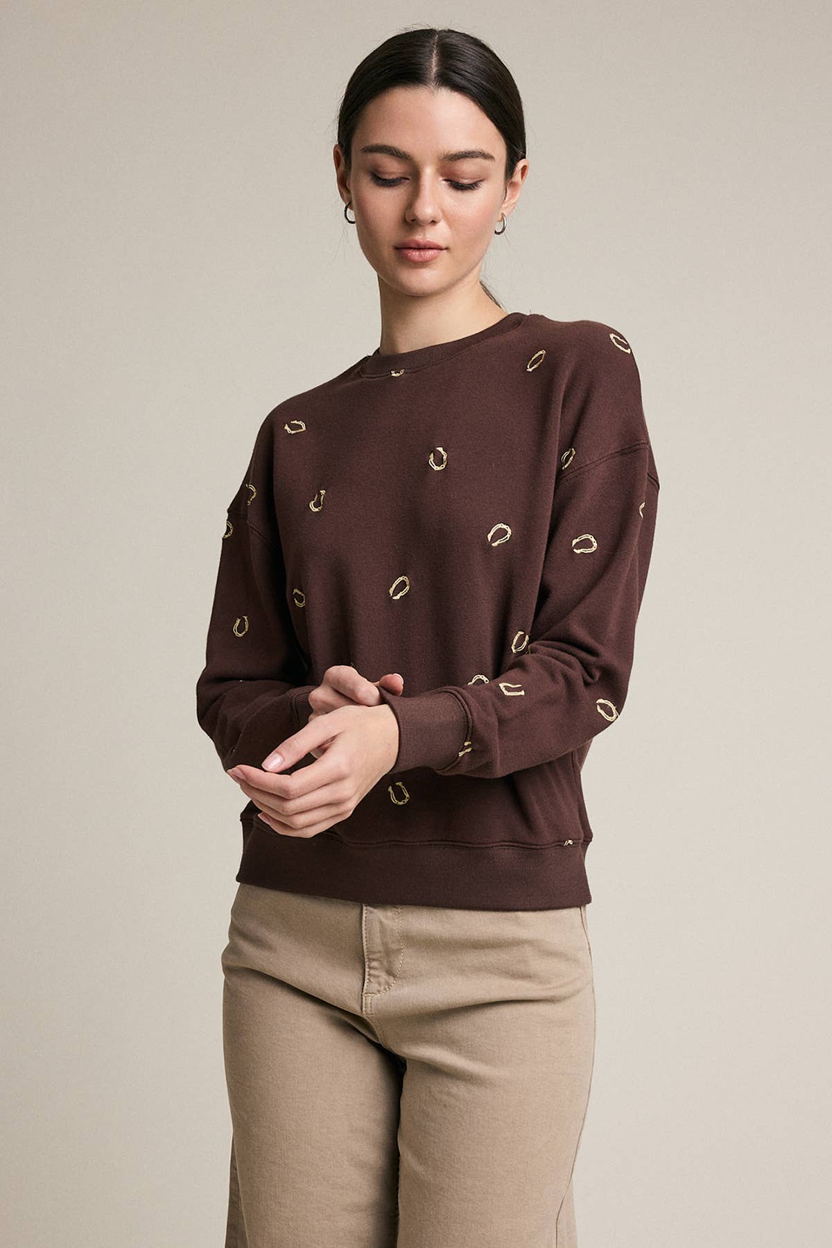 Embroidered Horseshoe Sweatshirt
