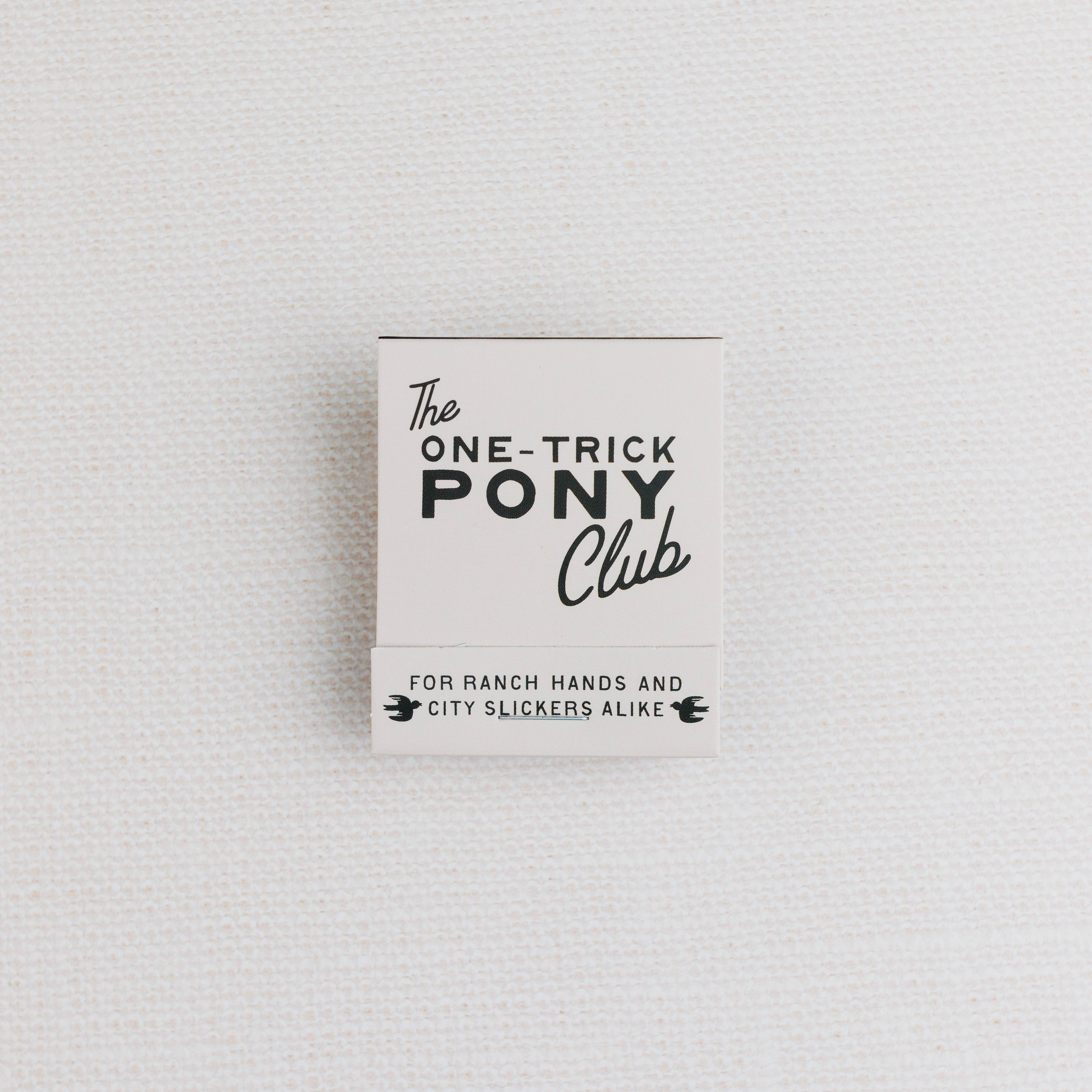 The One-Trick Pony Matchbook | New Design!