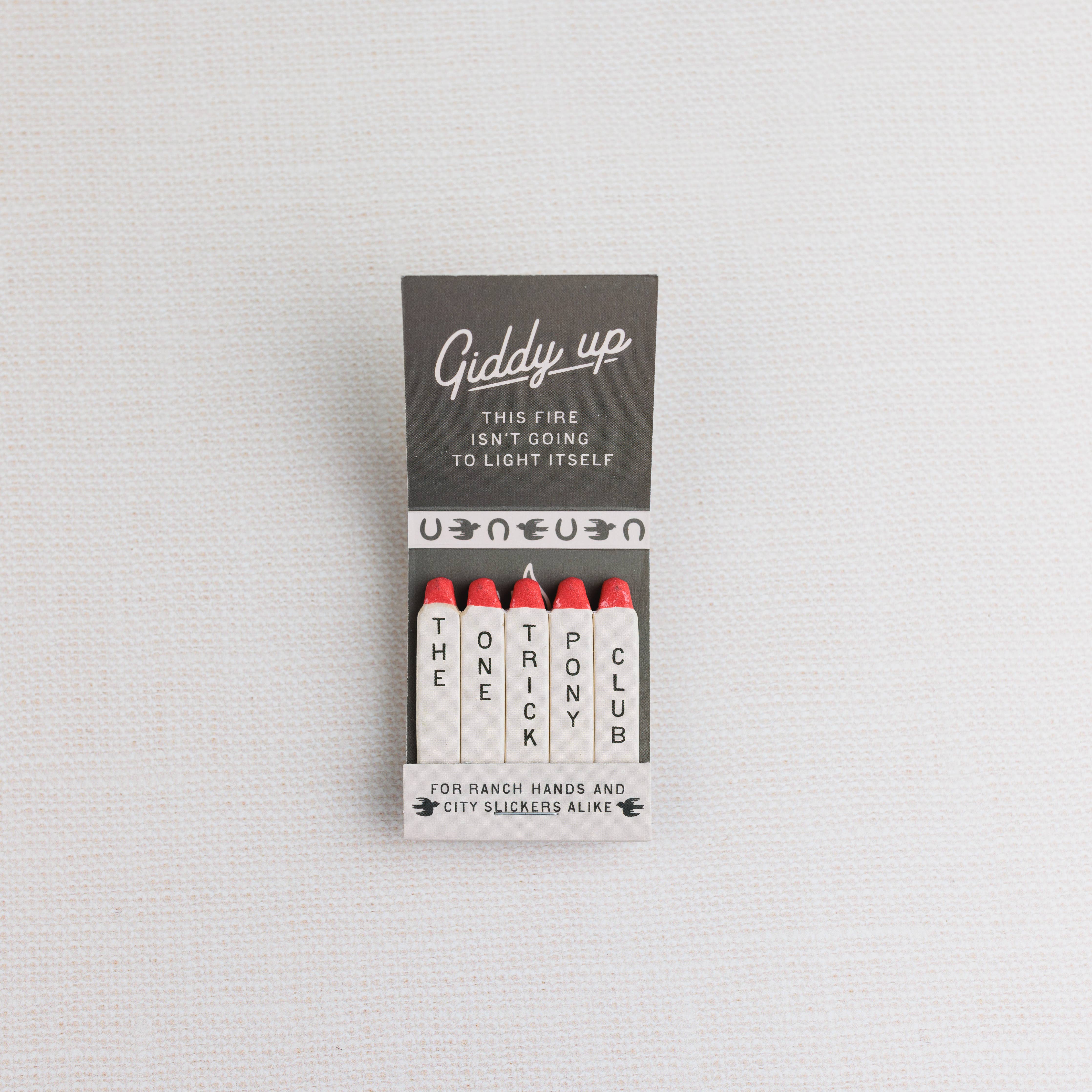 The One-Trick Pony Matchbook | New Design!