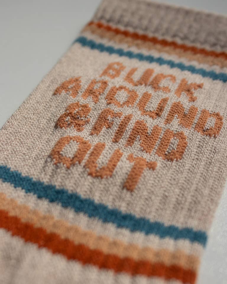Buck Around and Find Out Western Socks