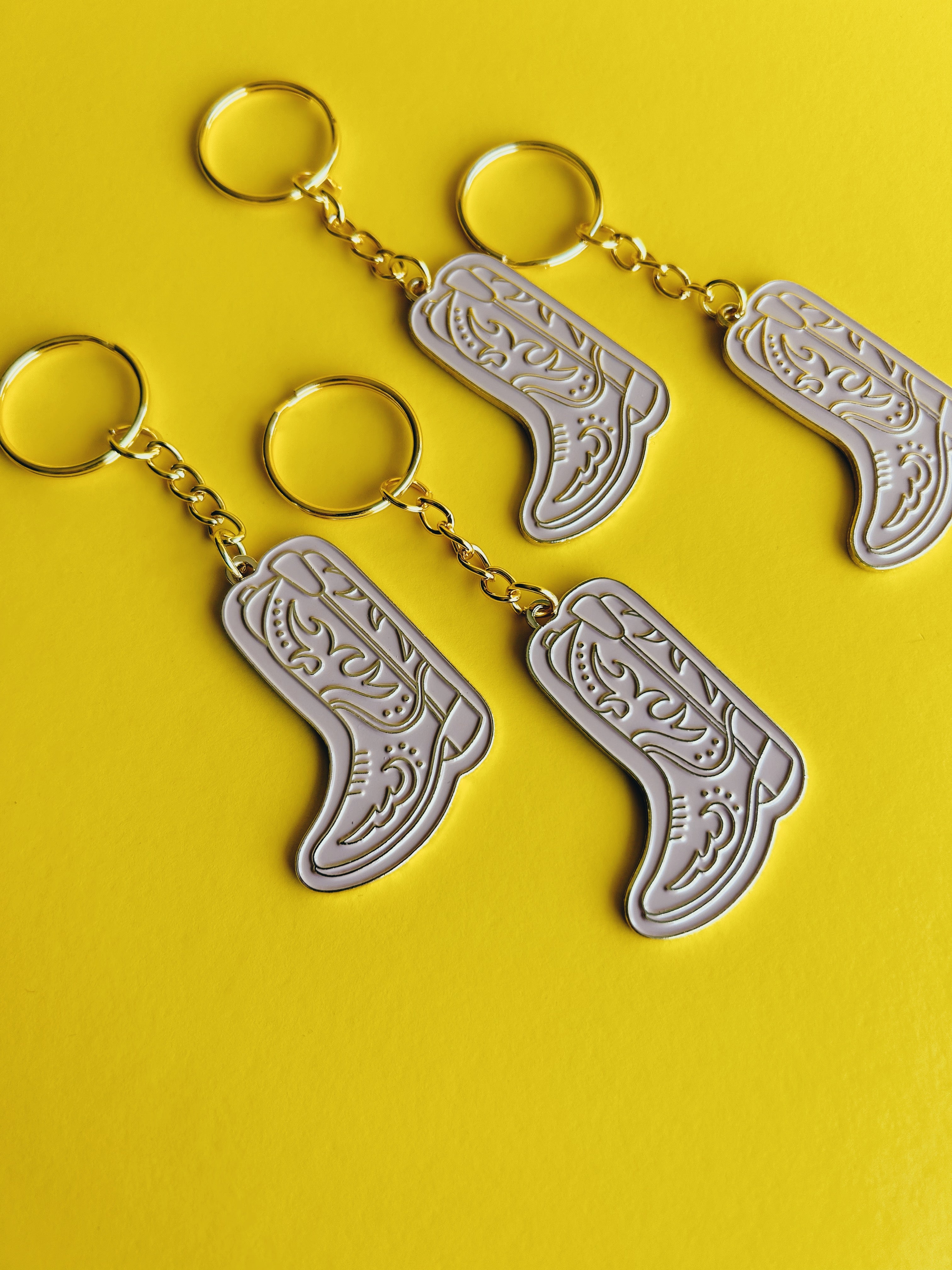 Cowgirl Boot Keychain