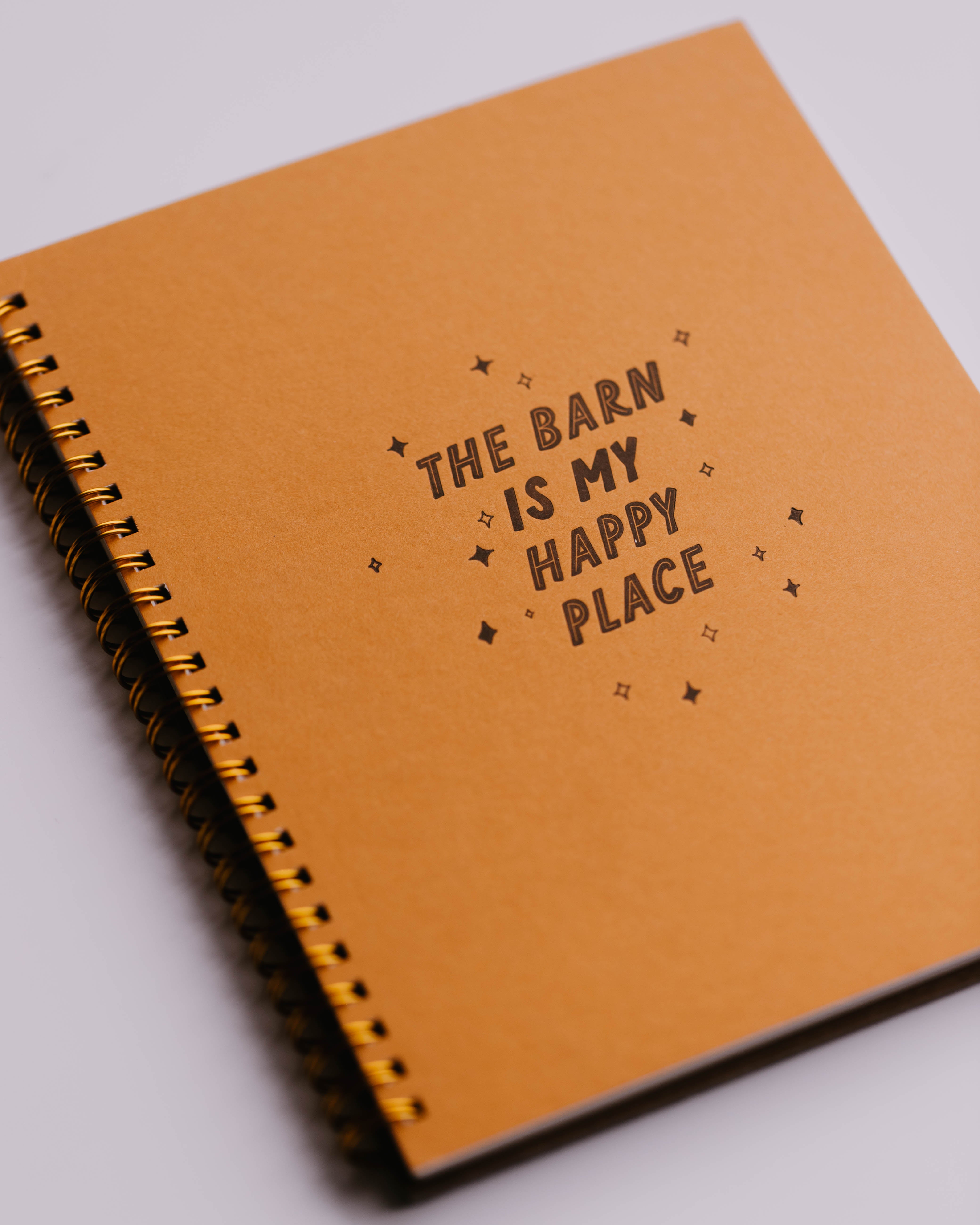 "The Barn Is My Happy Place" Notebook