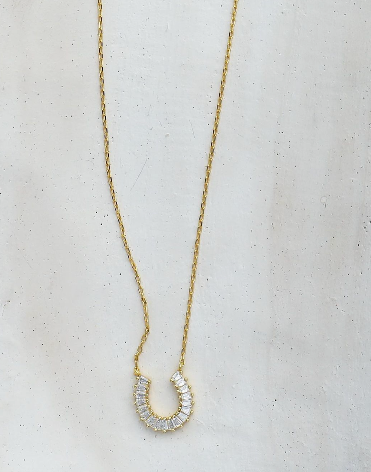 Lucky AF Horseshoe Necklace