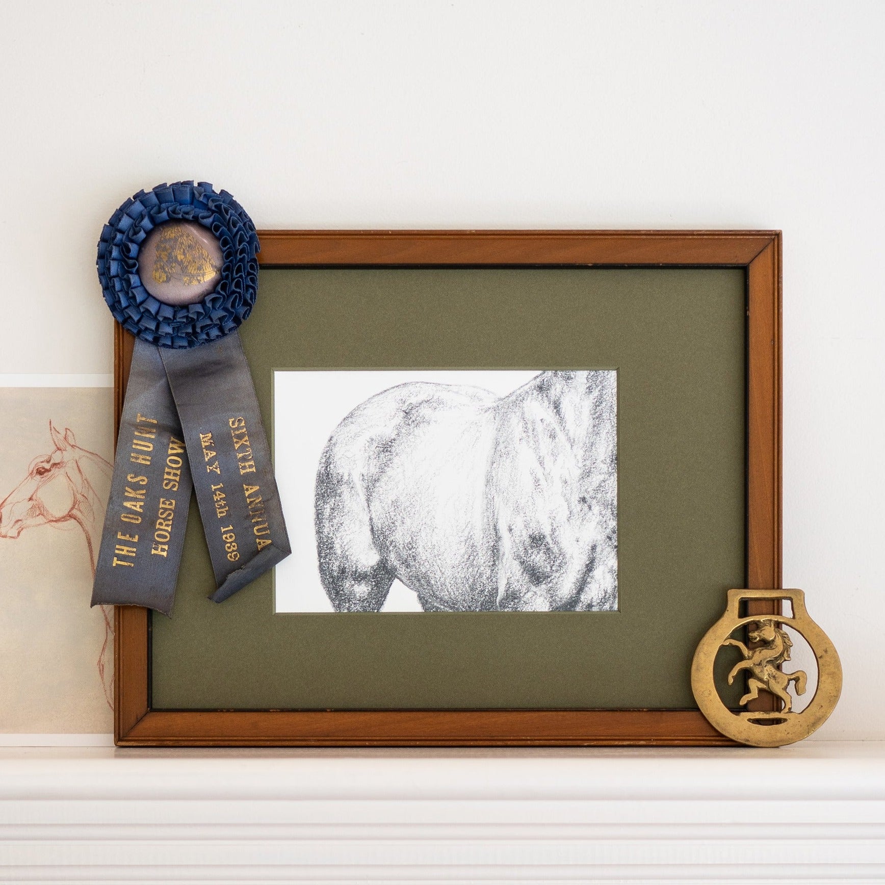 Danielle Demers "Calm" Horizontal Horse Print on Paper