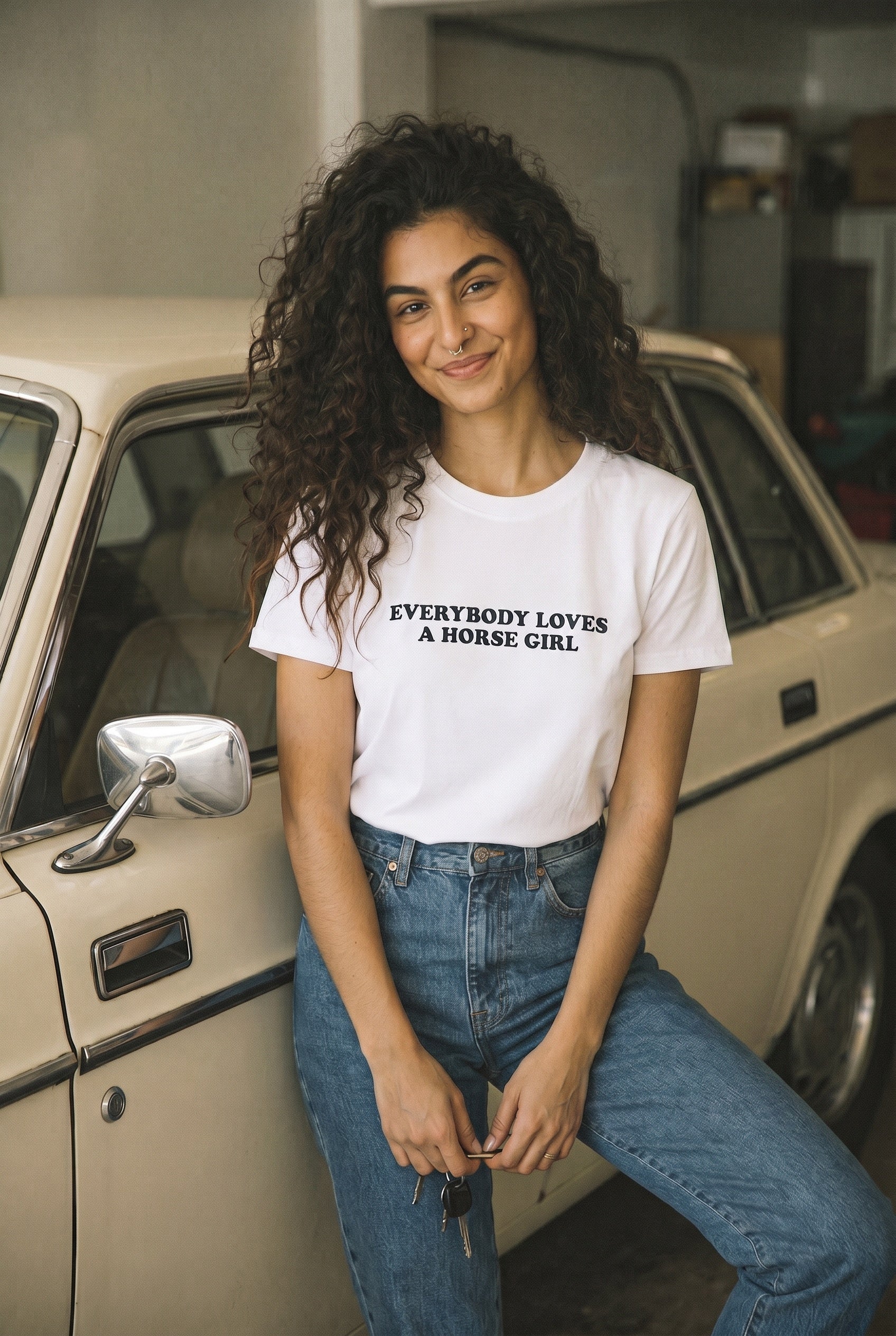 Everybody Likes A Horse Girl Tee