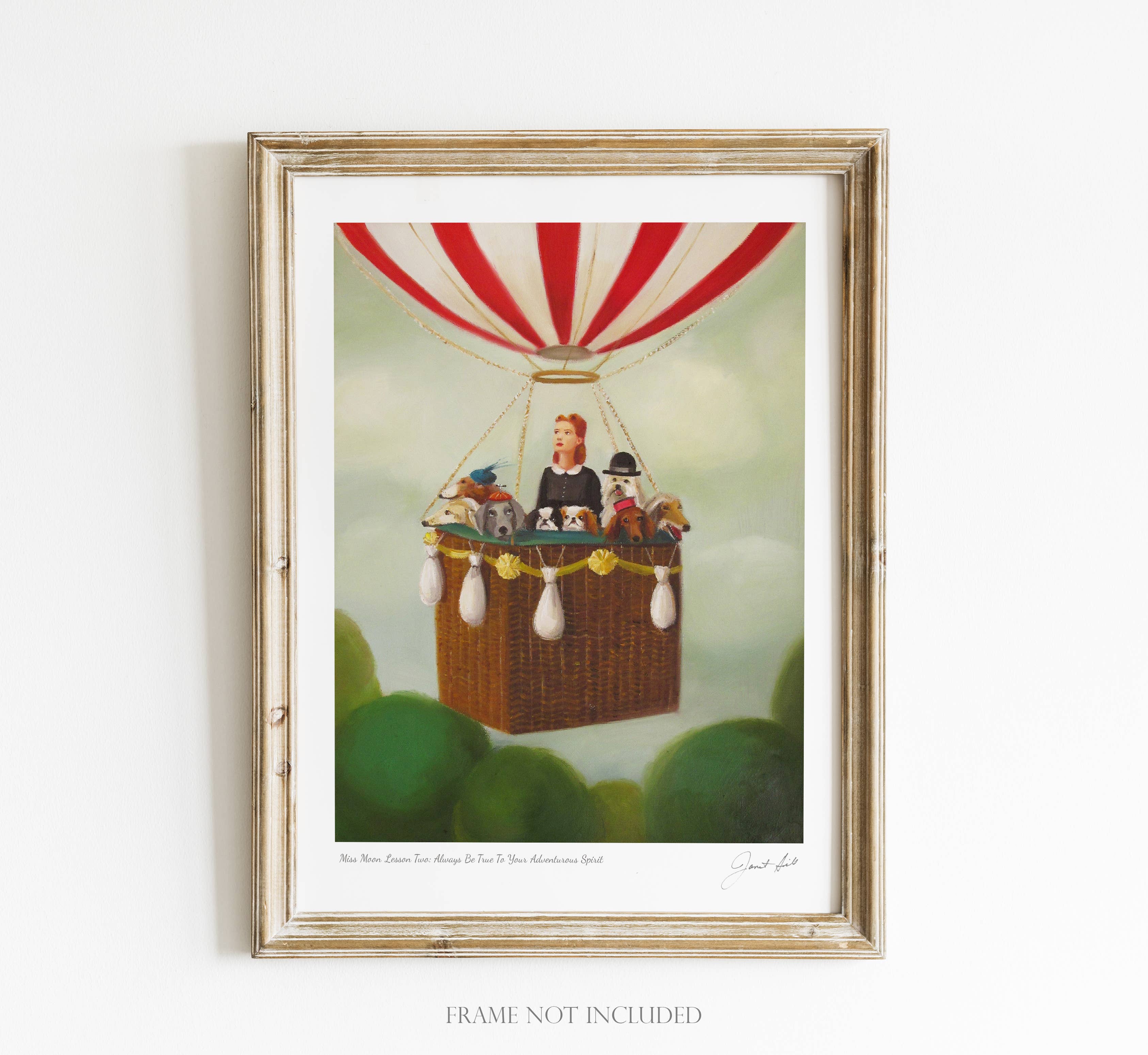 Miss Moon Lesson Two Art Print - 8.5 "X 11"