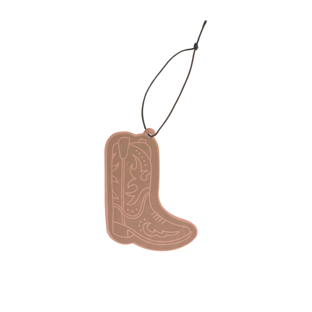 Pink cowboy boot with light pink detailing