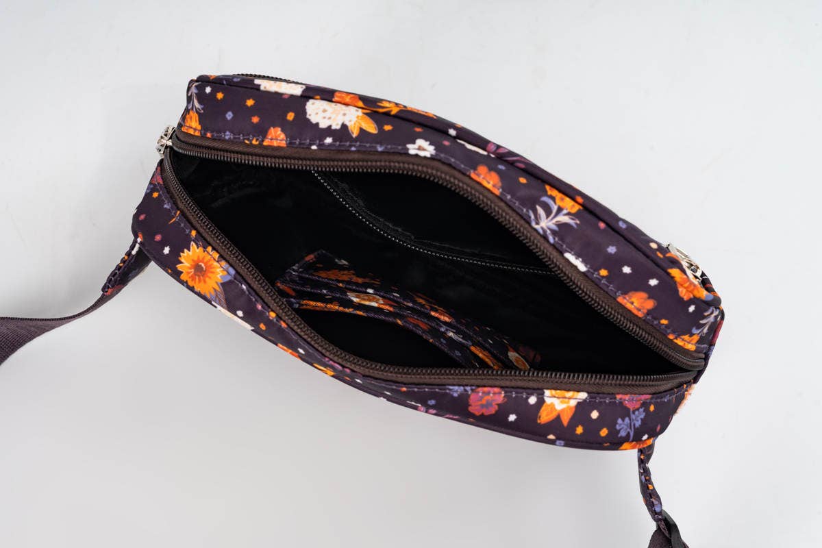 Plum Floral Belt Bag