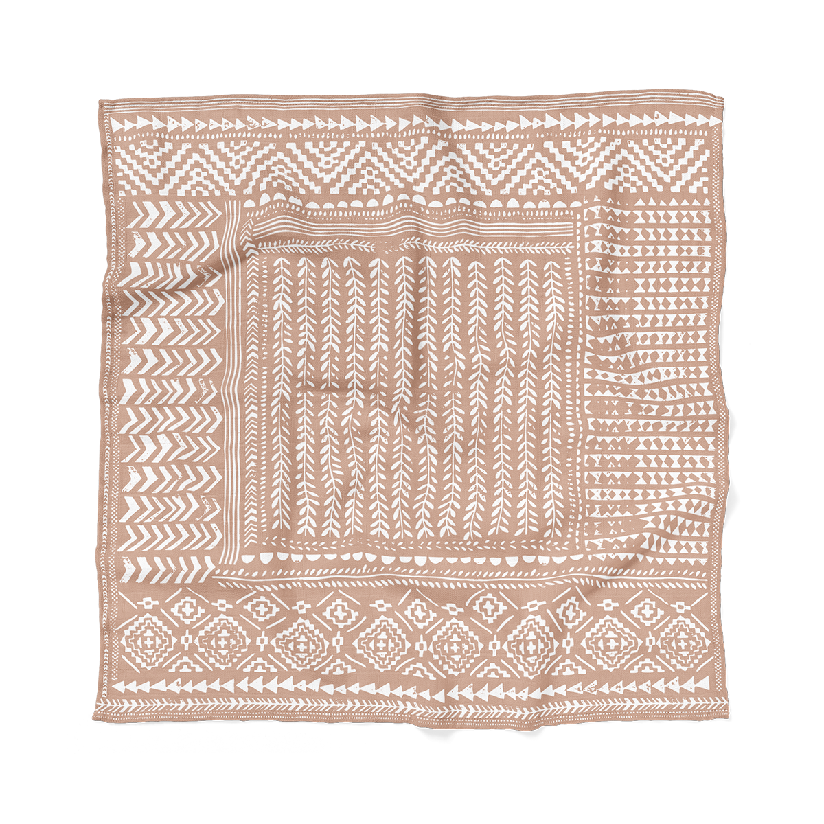 Muslin Swaddle Baby Blanket - Tapestry Swaddle: Maple Sugar