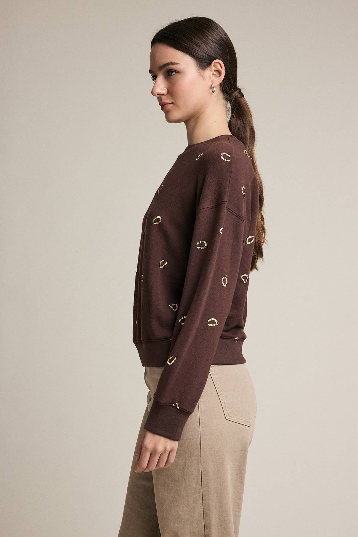 Embroidered Horseshoe Sweatshirt