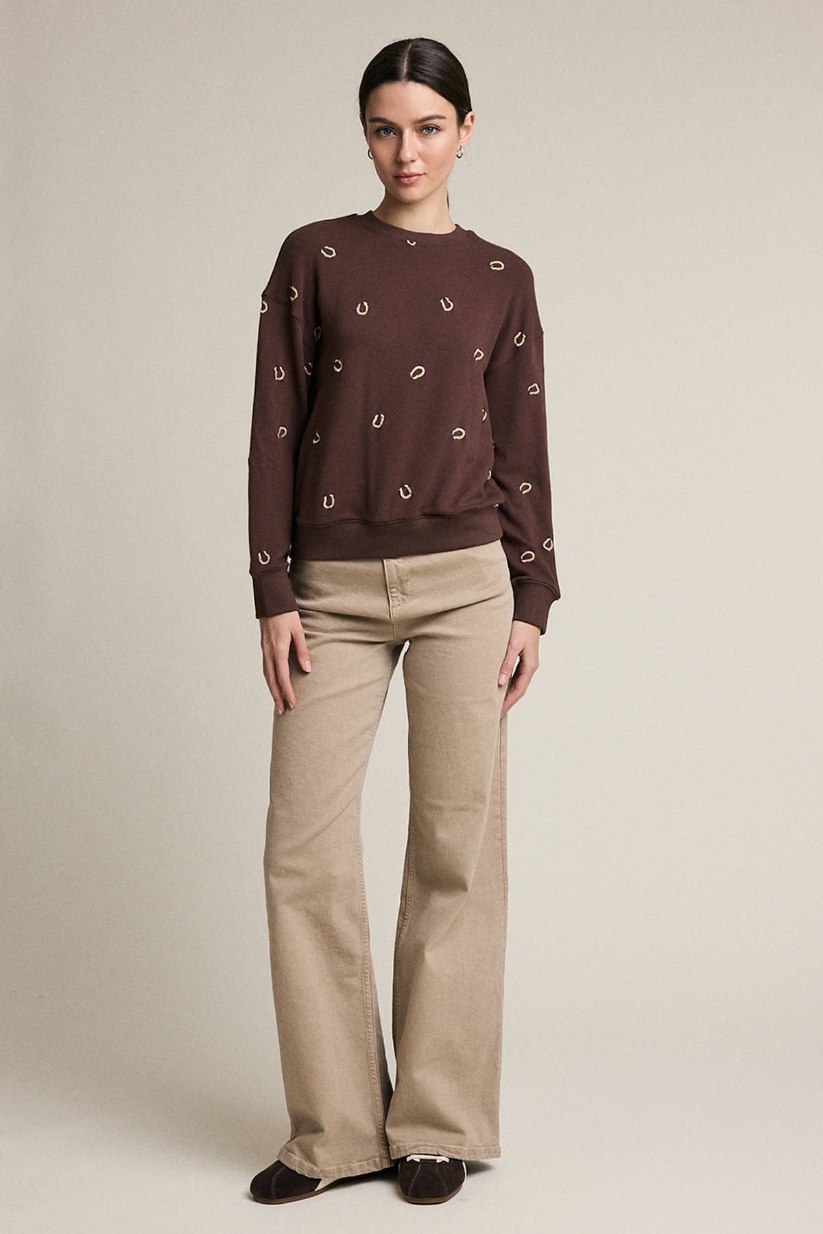 Embroidered Horseshoe Sweatshirt