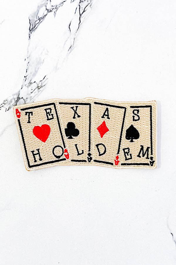 Texas Hold Em Aces Embroidered Patch