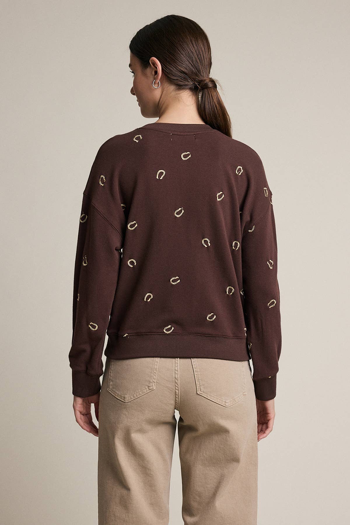 Embroidered Horseshoe Sweatshirt