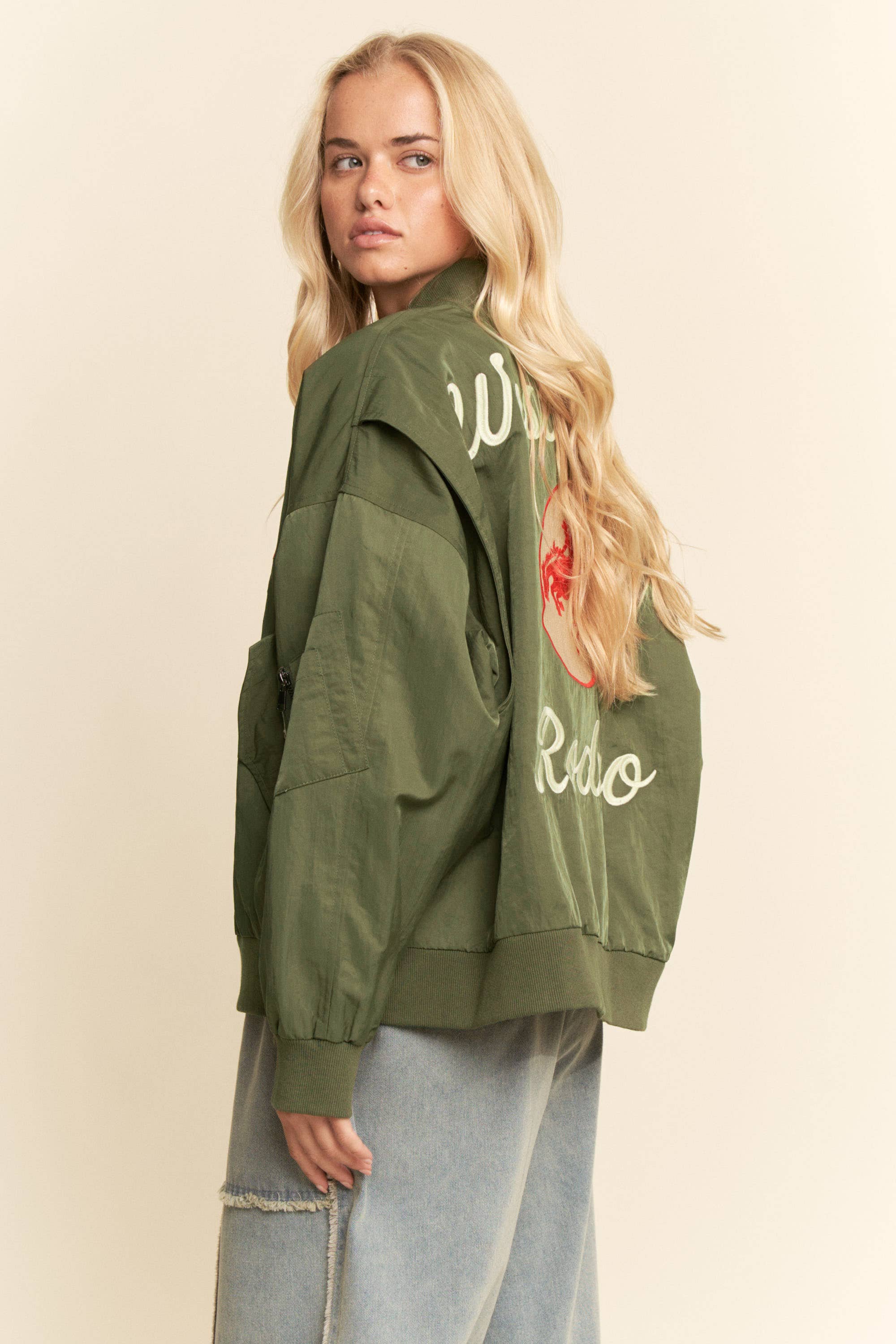 WEST COAST RODEO EMBROIDERED BOMBER JACKET