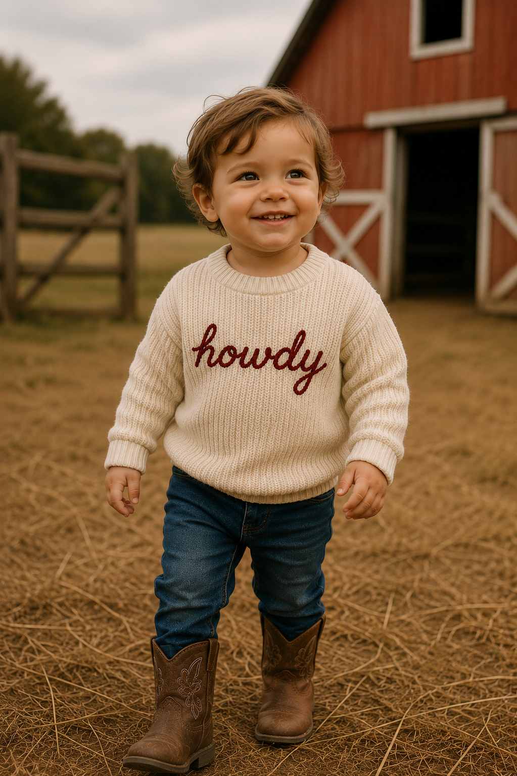 Howdy Kids Cotton Sweater