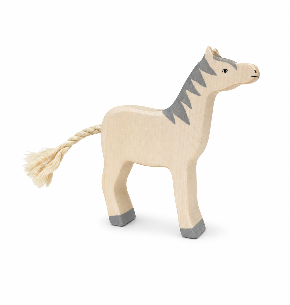 Grey Horse Wooden Toy