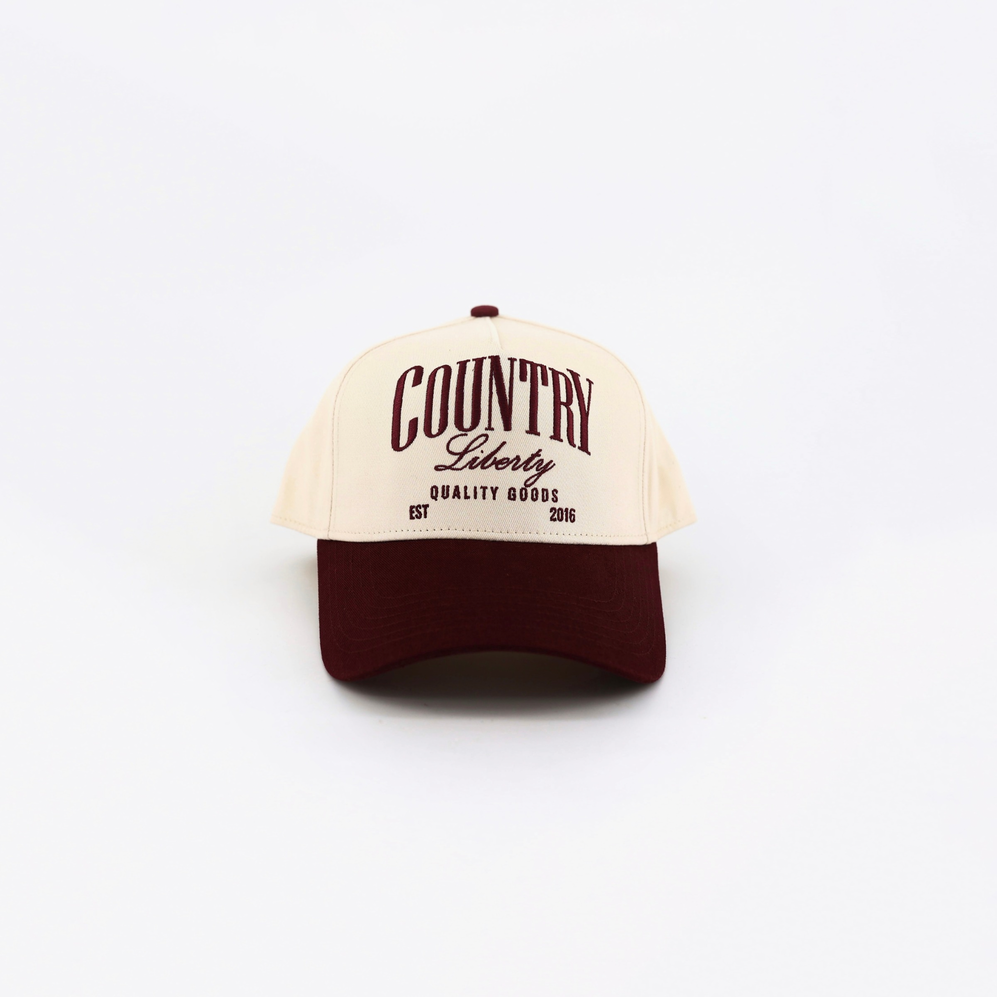 Country Liberty Hat: Burgundy