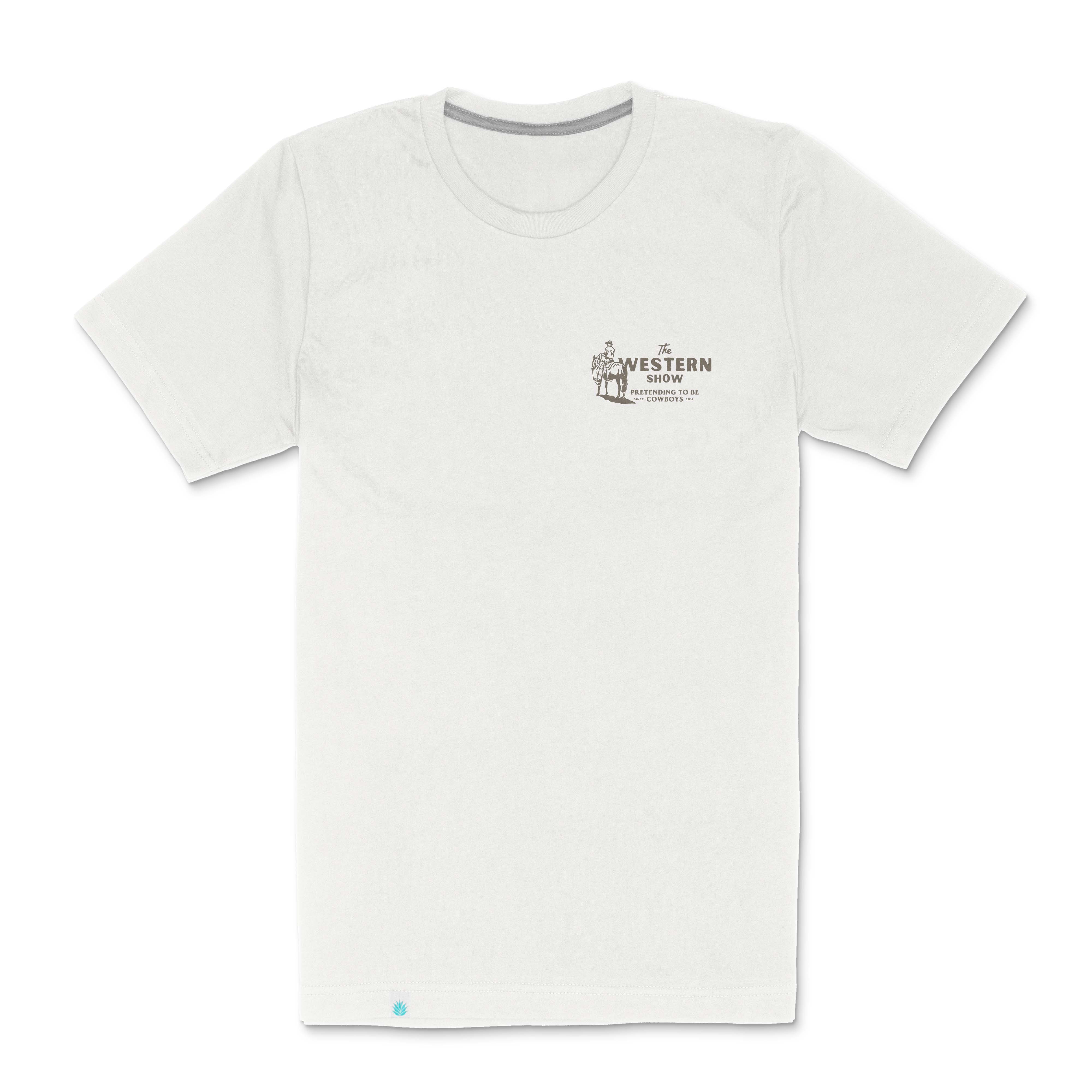 Western Show T-Shirt: Vintage White